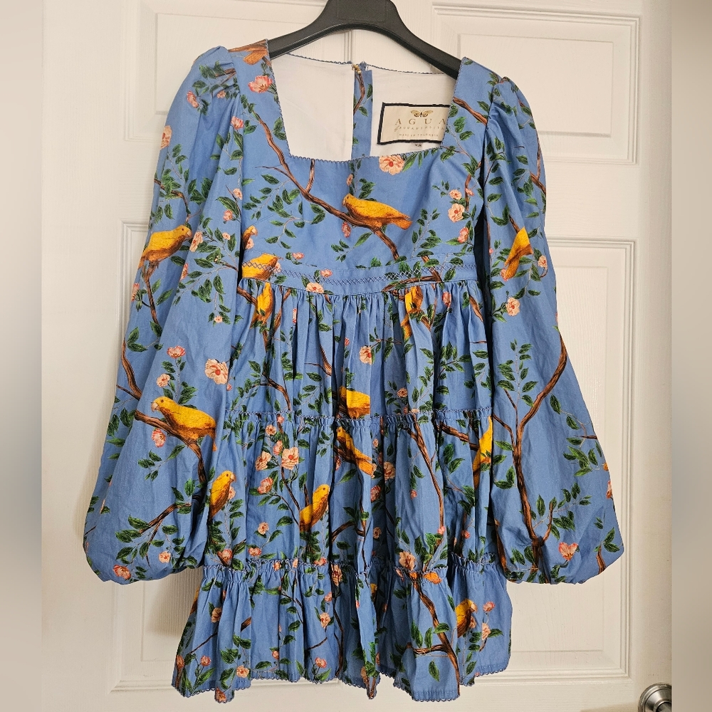 Agua Bendita Domingo Avena Bird Dress, XS, EUC - Picture 3 of 3
